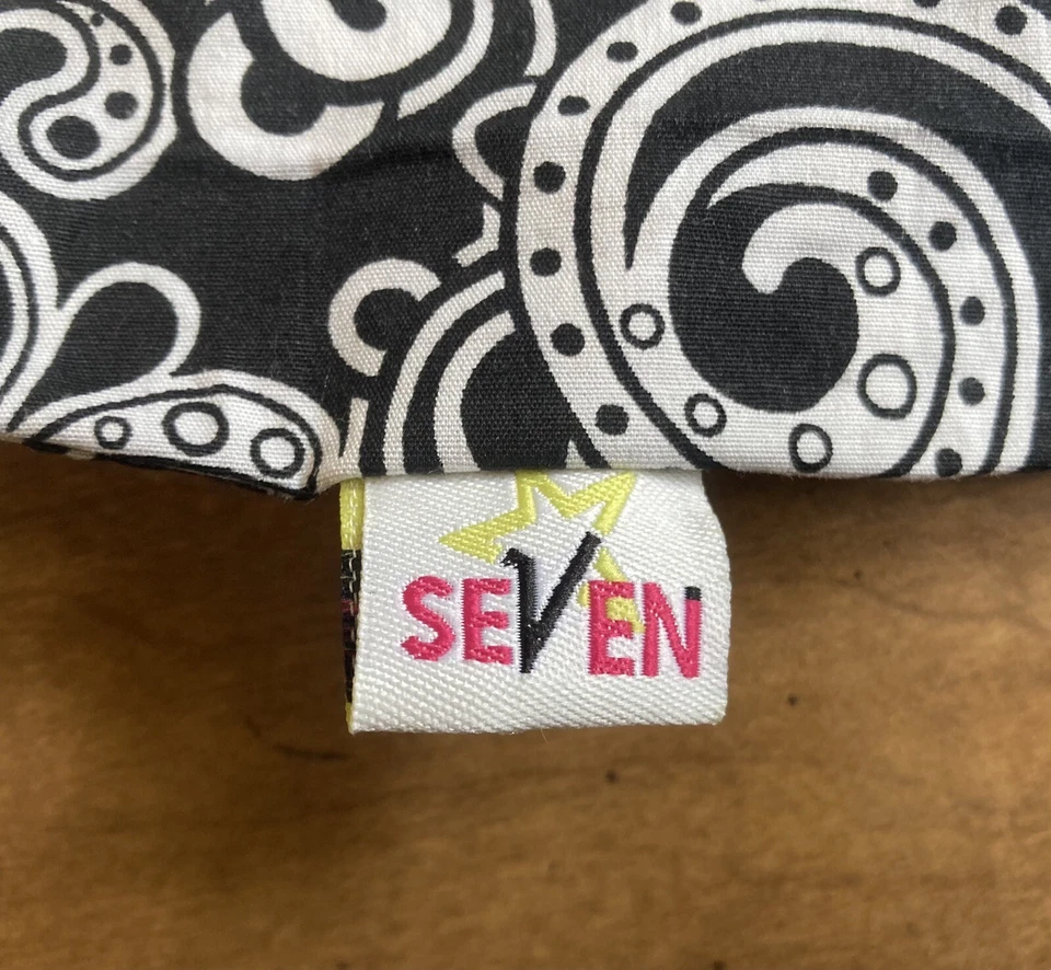 Seven Baby Sling Everyday Wrap Talla 3 Patrón Blanco y Negro Transporte Infantil Unisex Foto 2 de 4