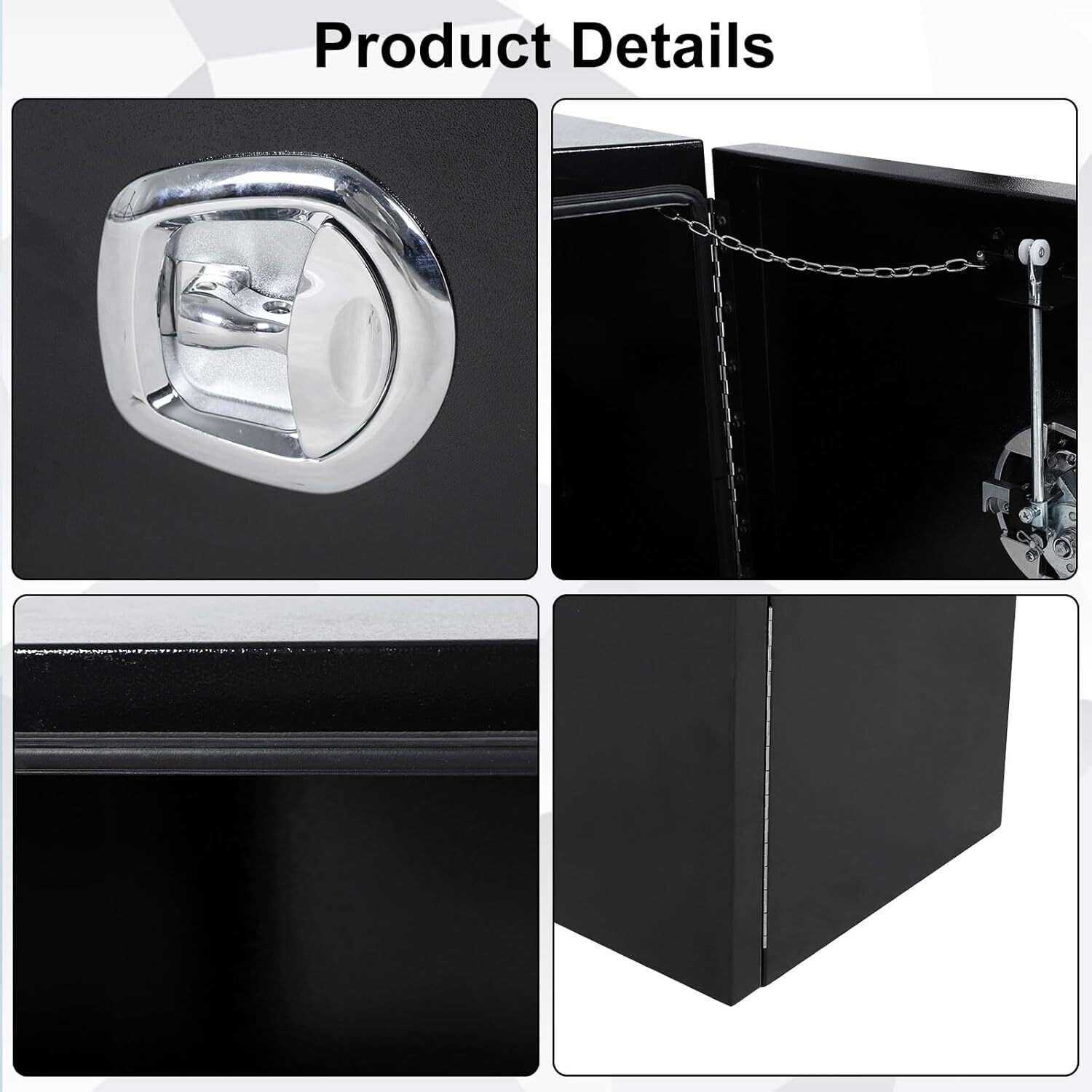 36" x 18" x 18" Steel Underbody Tool Box W/ Barn Door Heavy Duty Truck Organizer