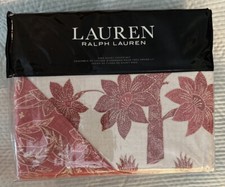 Lauren Ralph Isla Floral Luxury King 3 pc. Duvet Cover Set Dusty Rose Polo 385