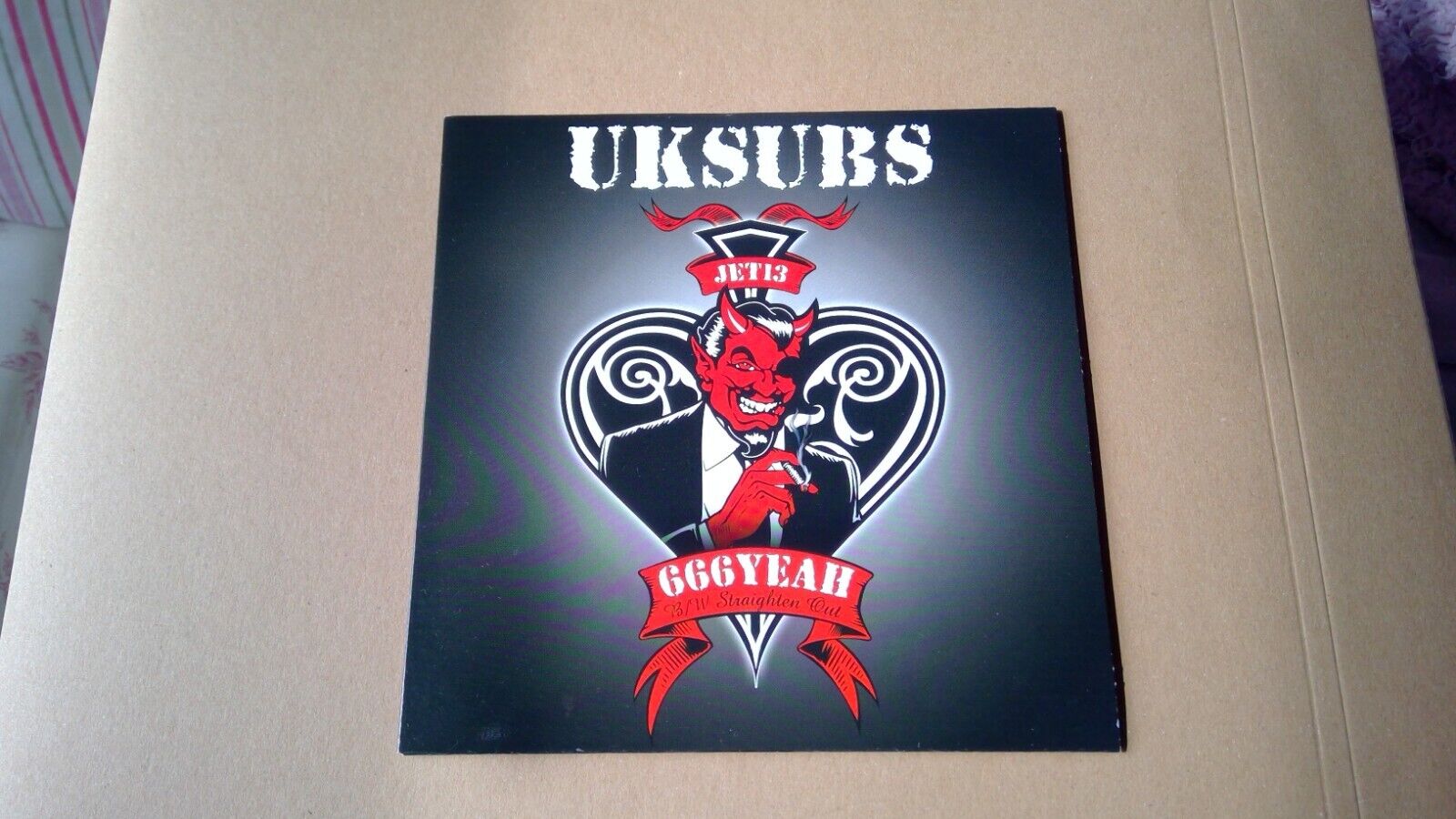 uk subs 666 yeah ltd 1000 numbered red vinyl copies low number 36  mint