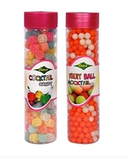 Dizzle Candy Mouth Freshener Cocktail Candy (220g) & Fruit Ball Mocktail (250g)