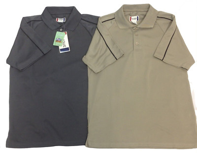 Men's Polo Shirt 2 Bundle -CLIQUE -Three Button MOISTURE CONTROL-Size Small- NWT