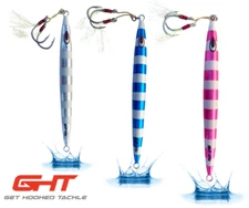 Saltwater Fishing Lure Fast Fall Vertical Metal Lead Jigs Jigging Bait Hook Glow