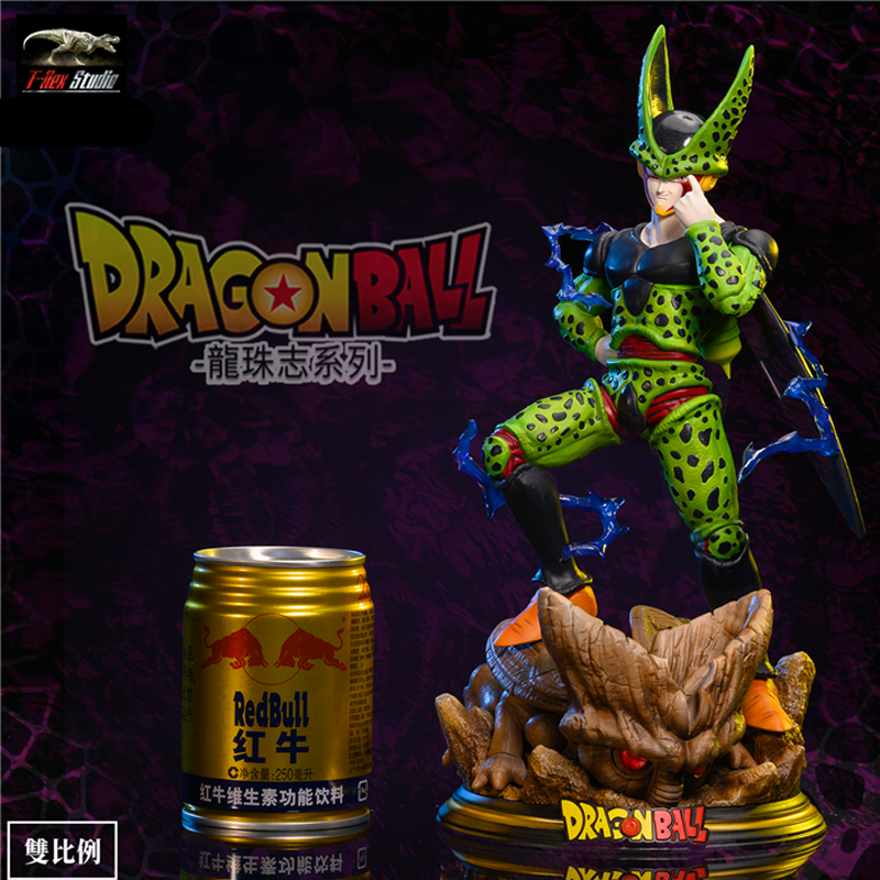 T-Rex Studio Dragon Ball Cell Resin Model Painted Statue In Stock MEGE Size  New