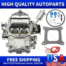 BR-67255 4 Barrel 650 CFM Brawler Double-Pumper Carburetor Electric Choke