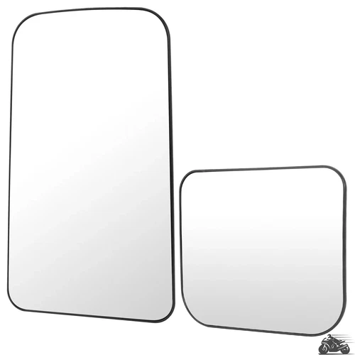 Pair Mirror Glass Upper Lower For Chevy Kodiak GMC Topkick C4500 C5500 LH+RH
