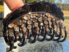 1 New Gorgeous Hair Clip with Shinny Swarovsky Crystals Hair Jewelry Accessories