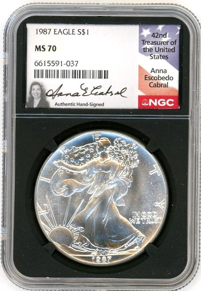 American Eagle MS 70 Graded 1987 Silver Bullion Coins for sale | eBay