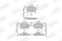 Jurid 573657J Bremsbelagsatz, Scheibenbremse For Opel Vauxhall