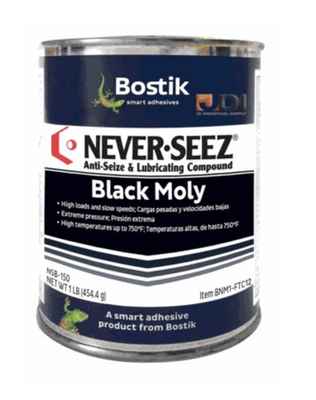 #ad Never Seez Black Moly NSB 150 Extreme Pressure Grease 16 oz. Flat Top Can $40.00