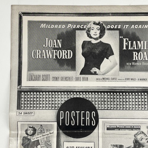 Joan Crawford Flamingo Road Warner Bros Campaign 1949 12pg Ad Poster Pressbook - Picture 20 of 24