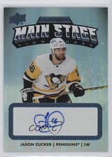 2022 Upper Deck Credentials Main Stage Signatures Jason Zucker #MS-JZ Auto 6o3