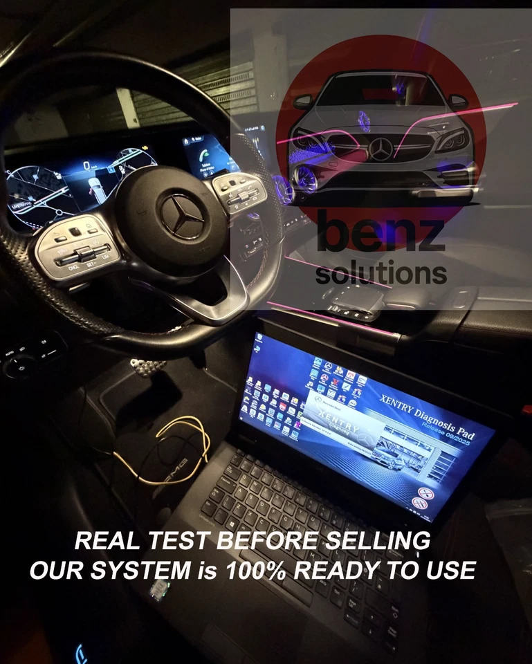 Laptop with Mercedes Xentry Diagnosis 09.2025 +Full SW KIT + set of cables OBDII - Bild 3 von 4