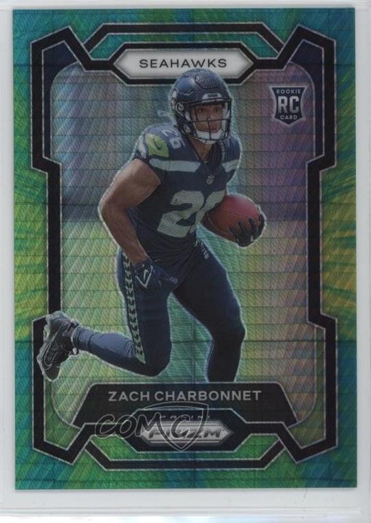 2023 Panini Prizm Rookies Hyper Prizm 15/175 Zach Charbonnet #392 Rookie RC ez6