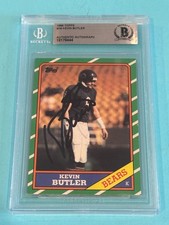KEVIN BUTLER Signed 1986 TOPPS ROOKIE Card #18 Beckett BAS. rookie card picture
