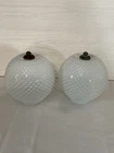 vintage hobnail milk glass lamp shade Globe Height 6.5 Inches