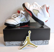 Nike Air Jordan 5 Retro TD 440890-102 Size 8C With Box Jumpman Sticker
