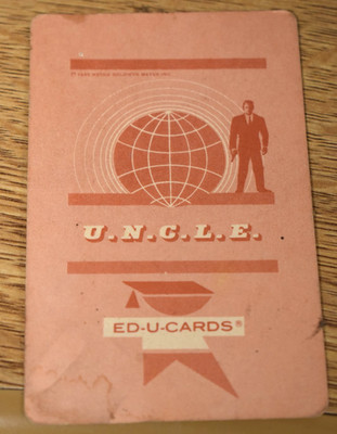 Vintage 1965 U.N.C.L.E. Ed-U-Card 5 Diamonds MGM Single Playing Card