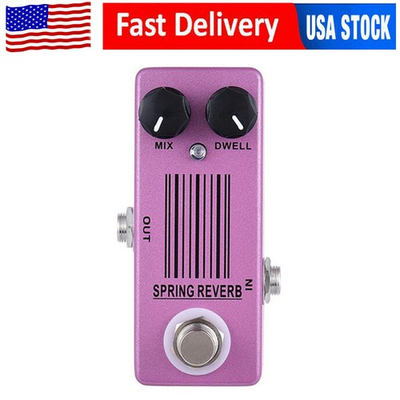 #ad MOSKY Spring Reverb Mini Bass Guitar Effect Pedal True Bypass Low Noise USA $37.30