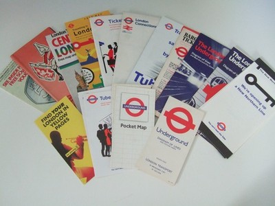 LONDON UNDERGROUND. Diagrams of Lines, Promotional Paperwork, etc. See Dropdown.