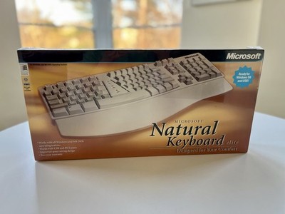 Vintage MICROSOFT Natural Keyboard Elite | White ~ NEW SEALED