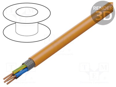 PUR orange -40÷90°C Line Leitungen: für Servoantriebe Cu