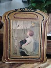 Gorgeous Antique Vintage Art Deco Gesso Picture Art Spring Song Gilt 14x11 Gold — photo 3
