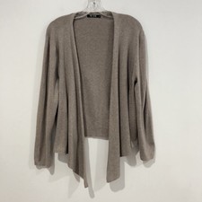 Nic Zoe Tan Brown Knit 4-Way Cardigan Open Front Long Sleeve XL