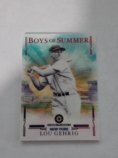 2025 Panini Chronicles Lou Gehrig Boys of Summer RED Parallel /175 Yankees