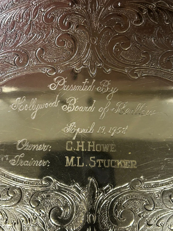 Vintage Hollywood Board of Realtors Silver Plate Platter Federal Silver Co. - Image 2 of 4