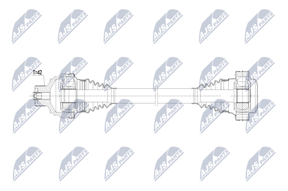 N.T.Y. NPW-AU-083.NTY Drive Shaft for AUDI - Image 4