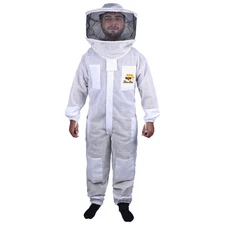 Professional 3-Layer Bee Suit Breathable Beekeeping Suit Men & Women-BINI BEES