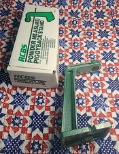 RCBS POWDER MEASURE PIGGYBACK STAND RELOADING RELOAD POWDER DISPENSER STAND 