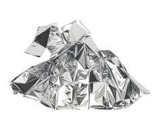 Rettungsdecke 210x130cm Unfalldecke silber Rettungsfolie Notfalldecke Schutz BWI
