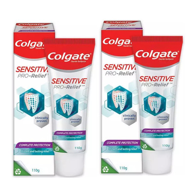 2x 110g Colgate Toothpaste Sensitive Pro-Relief Whitening Formula Expedited Ship
