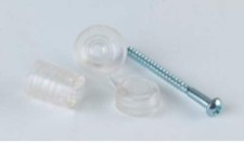 100 Pack of Clear Ariel Corolux Super Fixings For 3'' Ariel PVC Roofing Sheets