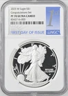 2025-W Proof $1 American Silver Eagle NGC PF70 FDI  PR70 CONGRATULATIONS