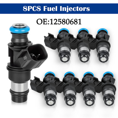 UPGRADED 8x Fuel Injector For 04-10 Chevy GMC 4.8 5.3 6.0 6.2 12580681