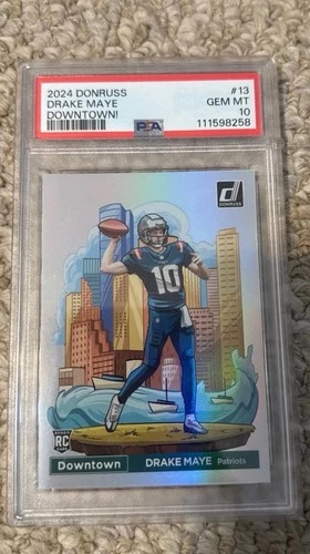 15 CARD CHASER PACK: 2024 Drake Maye Downtown! RC MVP PSA 10