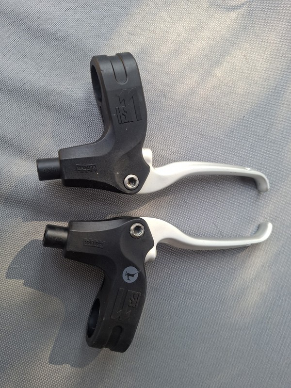 Magura Master HS11 3-finger lever brake Black hydraulic rim brake levers set