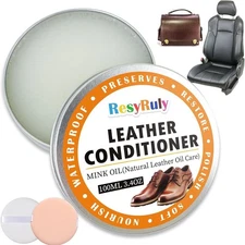 Mink Oil Paste Leather Conditioner Boots Wax Waterproof Smooth Couch Purse Sh...
