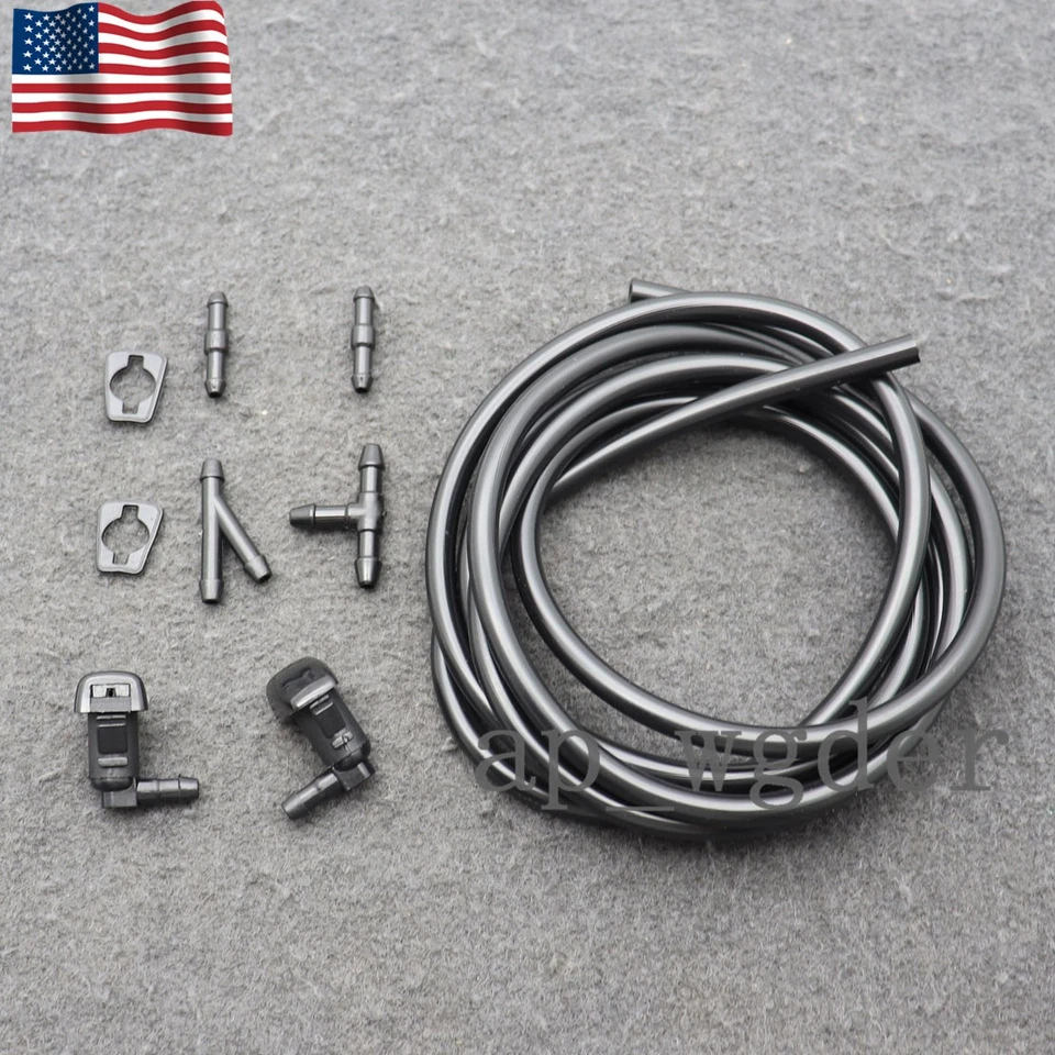 Pack de 1 Kit de boquillas de lavado de parabrisas delantero para Ford Fusion con manguera 8E5Z17603A Foto 2 de 4