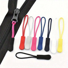 10x Zipper Pull Puller End Fit Rope Tag Replacement Clip Broken Buckle Fixer Zip