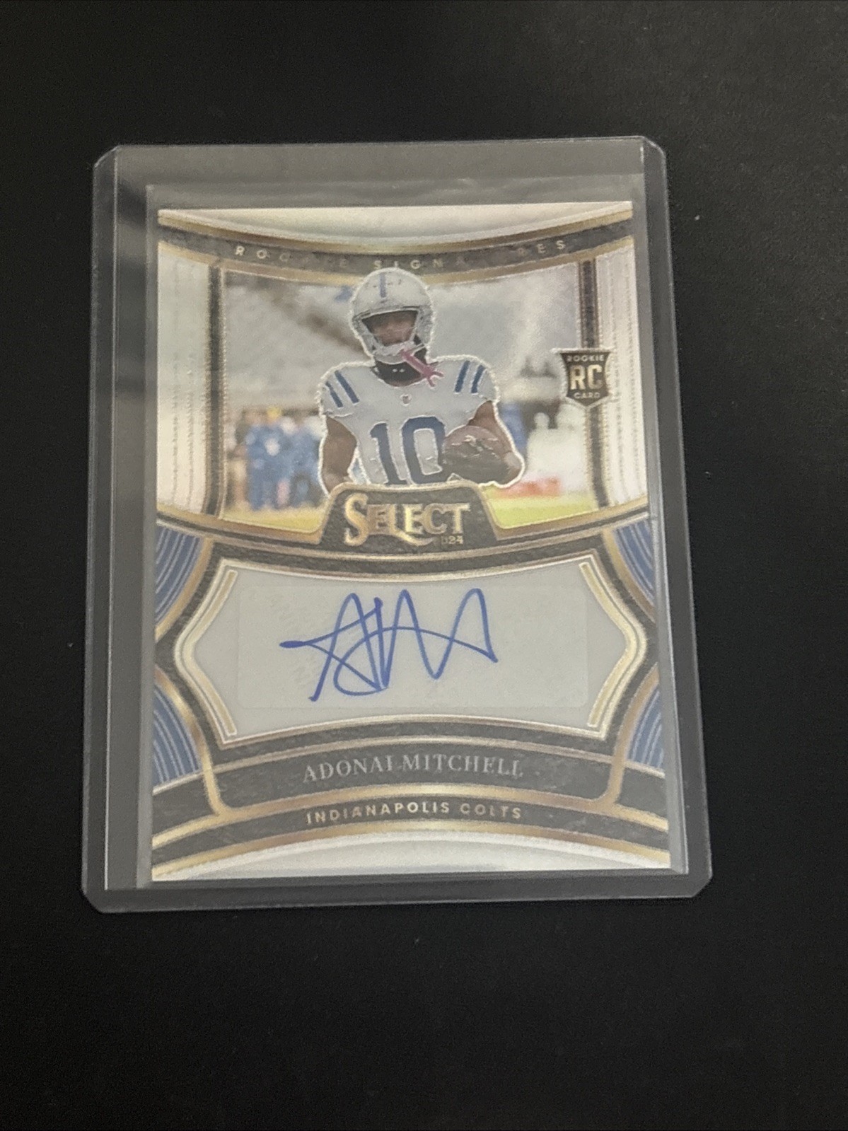 Adonai Mitchell Panini Select Rookie Signatures #RSPAML Base
