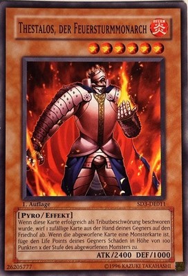 Yo-Gi-Oh Karte - Thestalos, der Feuersturmmonarch - 26205777