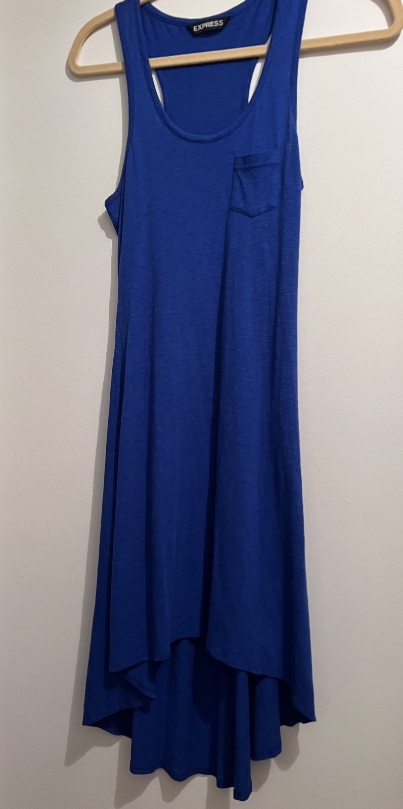 Express razor back tank dress, size small