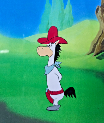 QUICK DRAW McGRAW ORIGINAL HAND PAINTED PRODUCTION ANIMATION CEL HANNA BARBERA