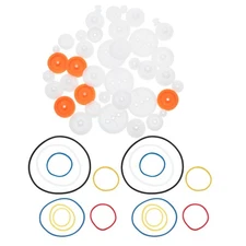 Model Car Accessories Diy Assembly Plastic Toys Mechanical Pulleys