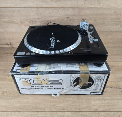 Gemini TT-02 manueller Plattenspieler Vinyl Player DJ funktioniert bitte lesen & Video ansehen