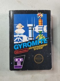 Gyromite (Nintendo NES) COMPLETE CIB Black Box Box 5 Screw Hangtab Tested